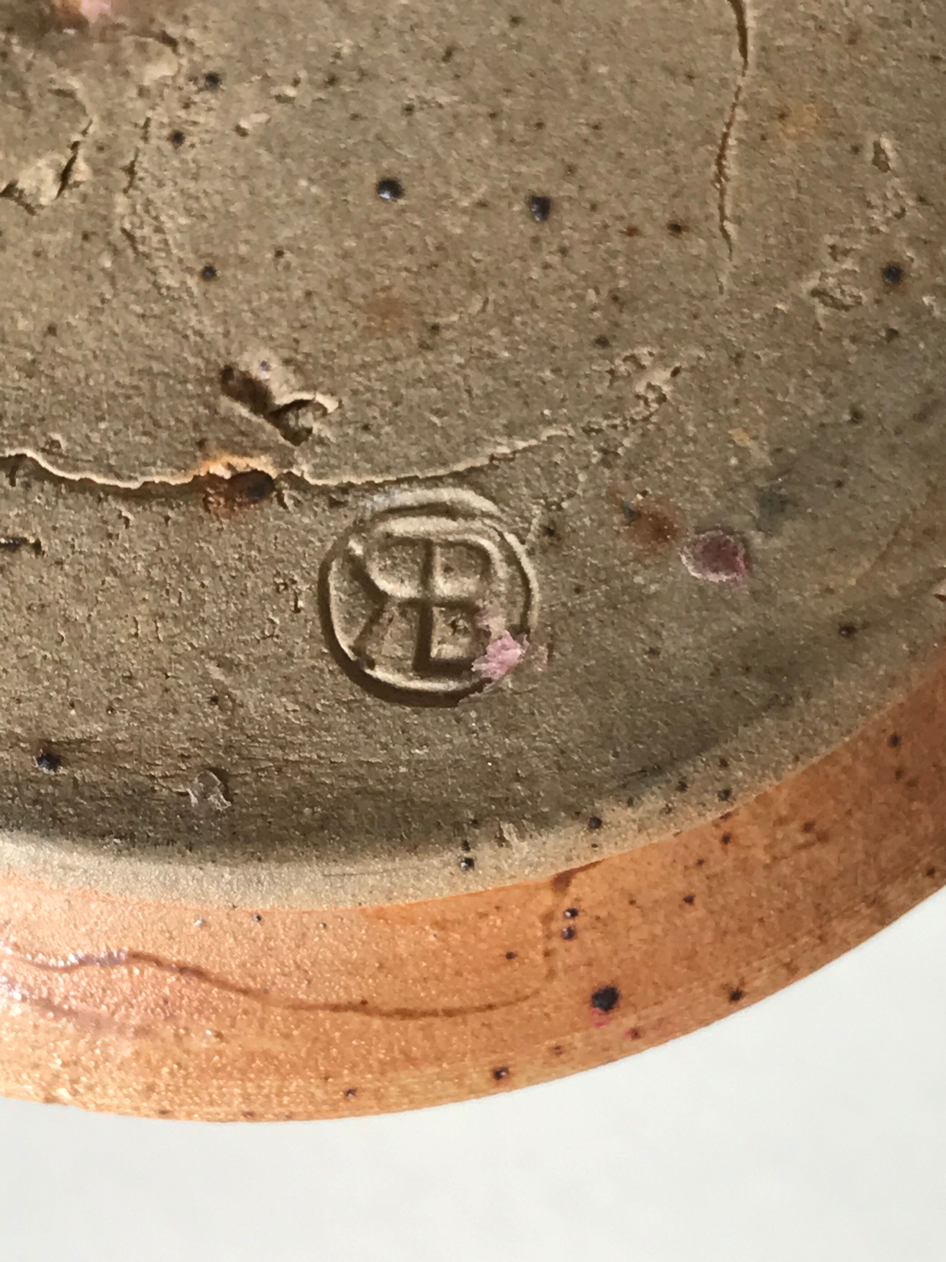 Vintage sandstone candle holder 1960