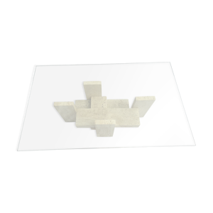 Table basse sculpturale - rectangulaire