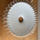 Old lampshade/suspension in white lace opaline.