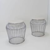Pair of  wire stools - 1970s