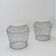 Pair of wire stools - 1970s