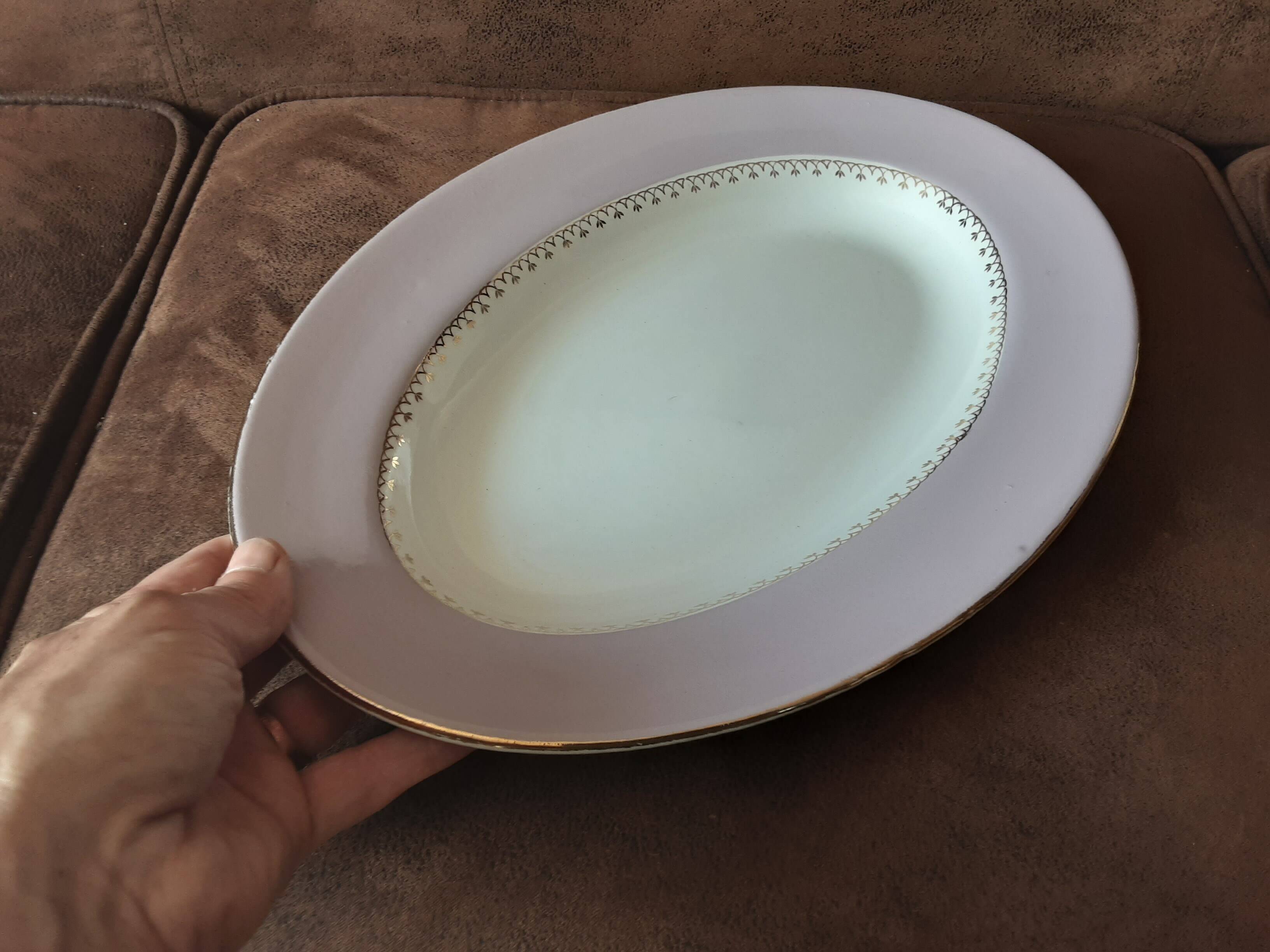 Vintage oval porcelain platter