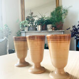 Set of 3 ceramic mazagrans