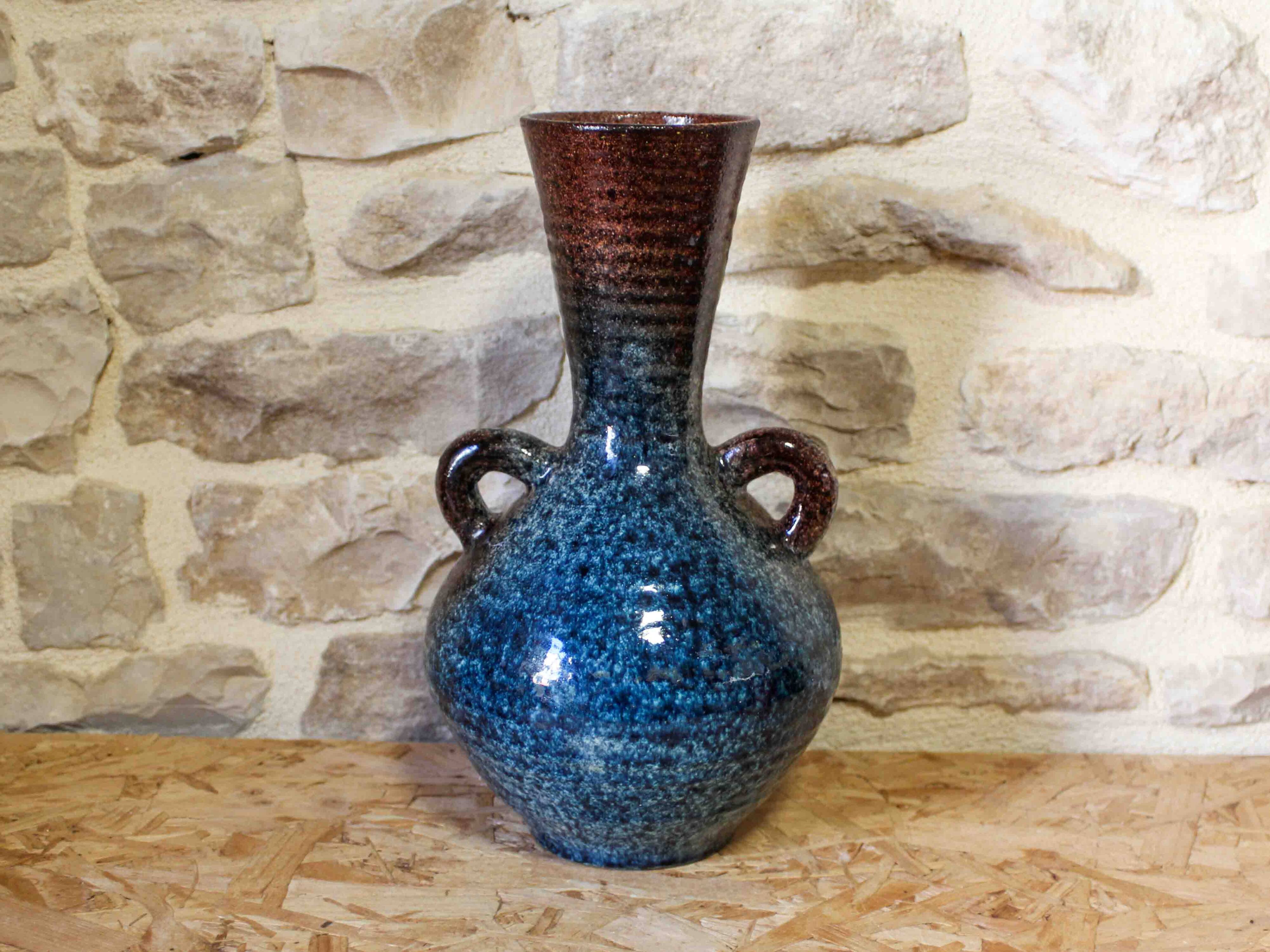 Double-handled ceramic vase Accolay