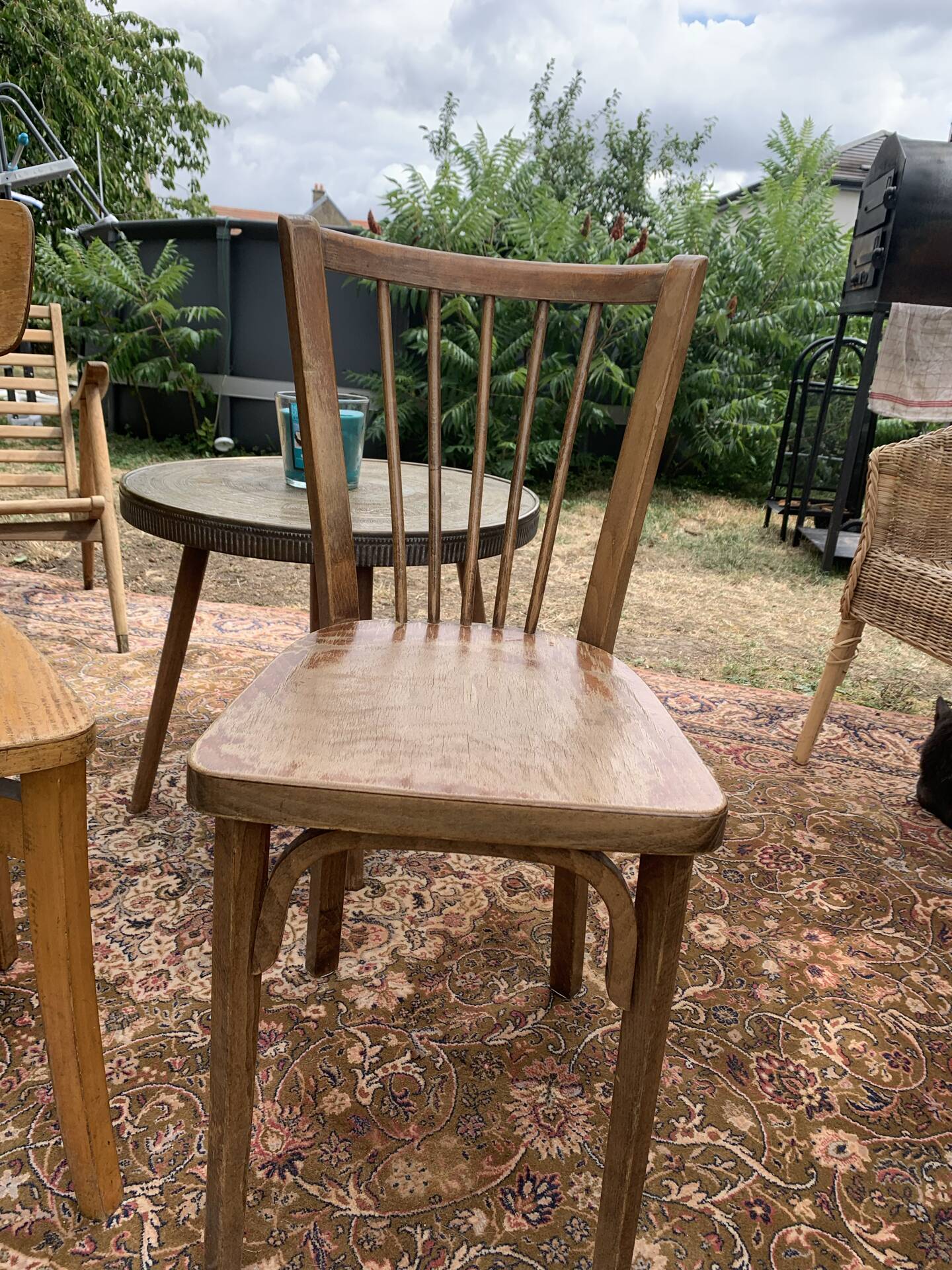 Duo de Chaises Vintage dont une Baumann Authentique – "Dans leur jus"