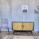Enfilade meuble tv vintage pieds compas