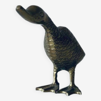 Vintage brass goose