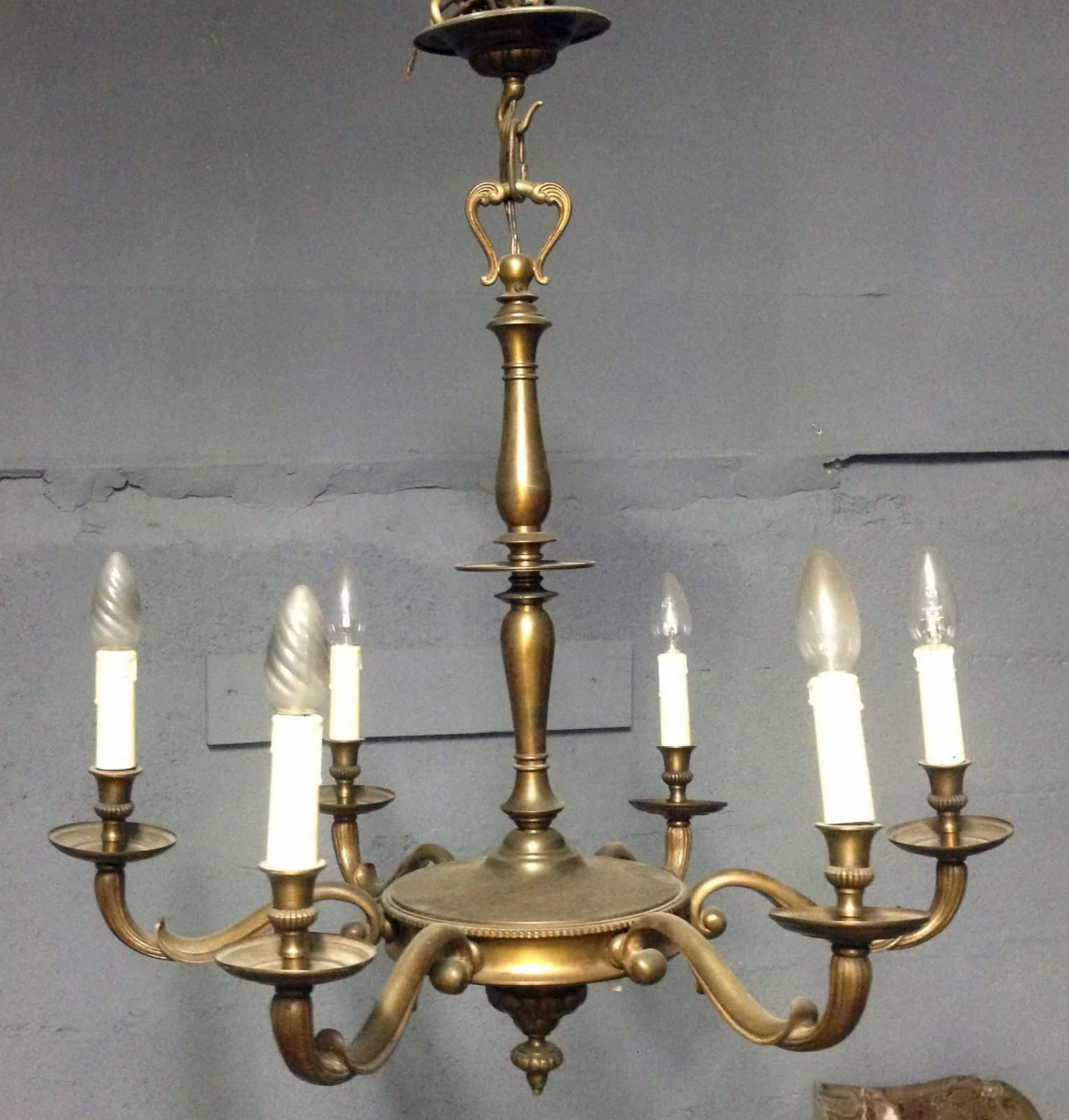 Louis XVI gilded bronze chandelier