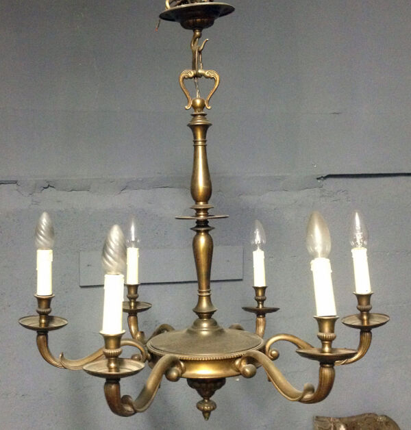 Lustre louis XVI en bronze dorée