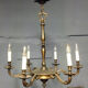 Louis XVI gilded bronze chandelier