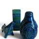 Aldo Londi for Bitossi "Rimini Blu" vase in Etruscan revival ceramic, 1960s.