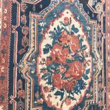 Tapis ancien persan Bakhtiar style savonnerie fait main - 137x265 cm