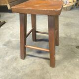 Vintage farmhouse stool in rustic fir