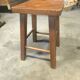 Tabouret de ferme vintage en sapin rustique