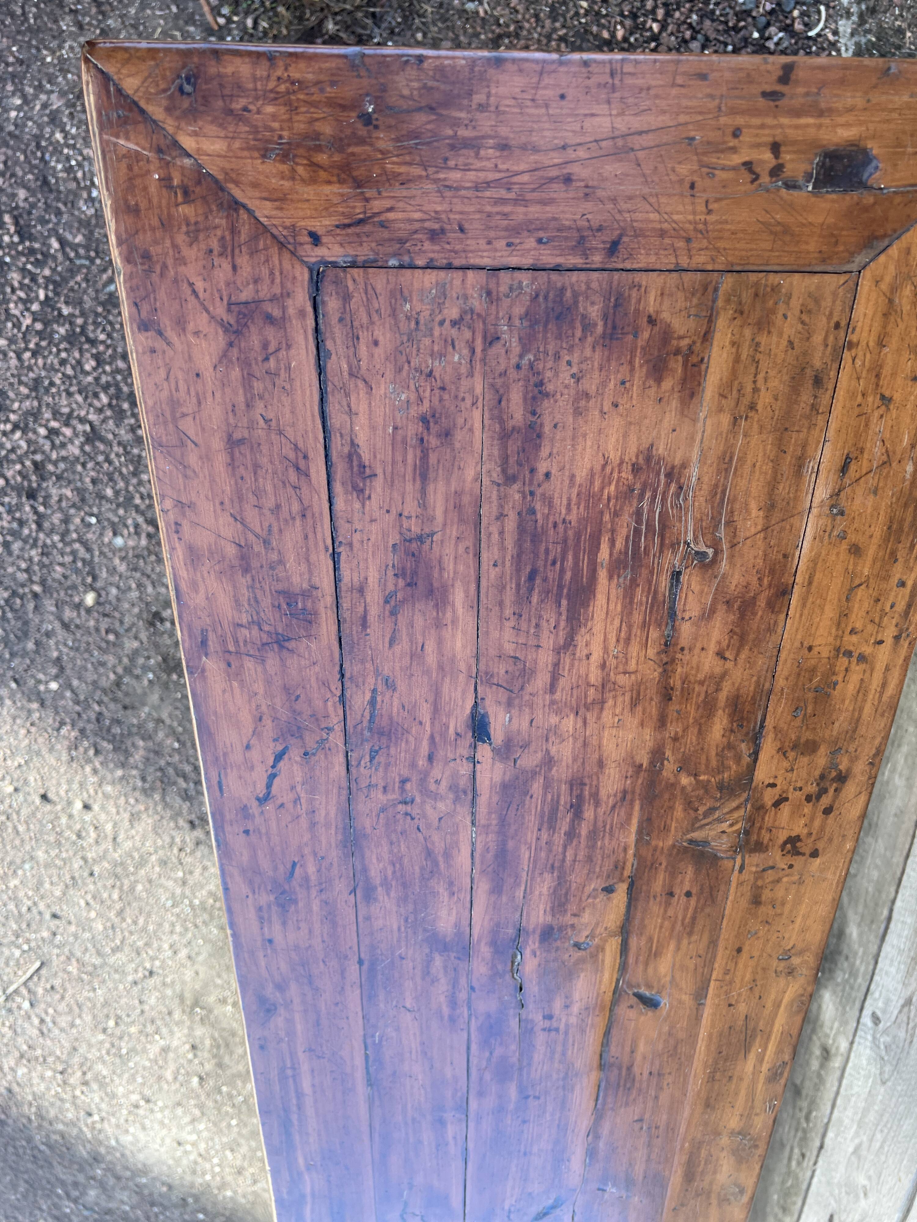 Asian low console in natural wood