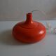 vintage suspension 1970s orange lacquered metal