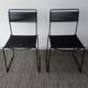 Paire de chaises spaghetti scoubidou noires années 70