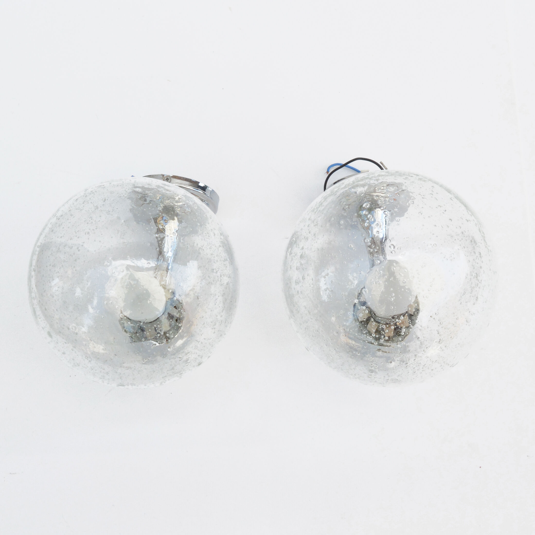 1980s pair of wall lamps, Karl Lenz, Germany