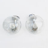 1980s pair of wall lamps, Karl Lenz, Germany