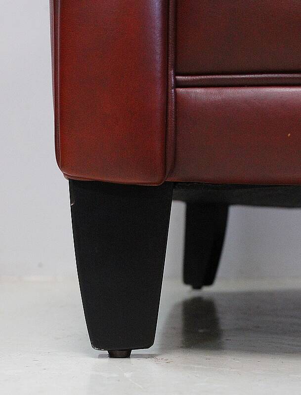 Pair of Small Club Armchairs in Sheepskin - Reproduction