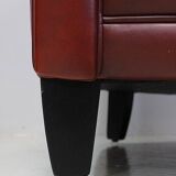 Pair of Small Club Armchairs in Sheepskin - Reproduction