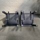 PAIR BLACK LEATHER ARCALLA CHAIRS FOR B&B ITALIA BY PAOLO PIVA - 1990'S