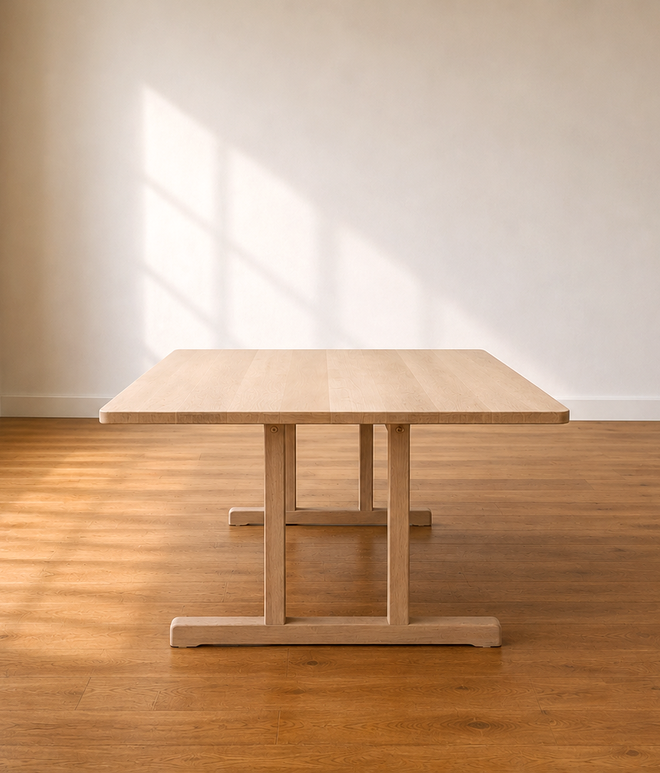 Børge Mogensen BM6286 shaker dining table for Fredericia in solid soaped oak