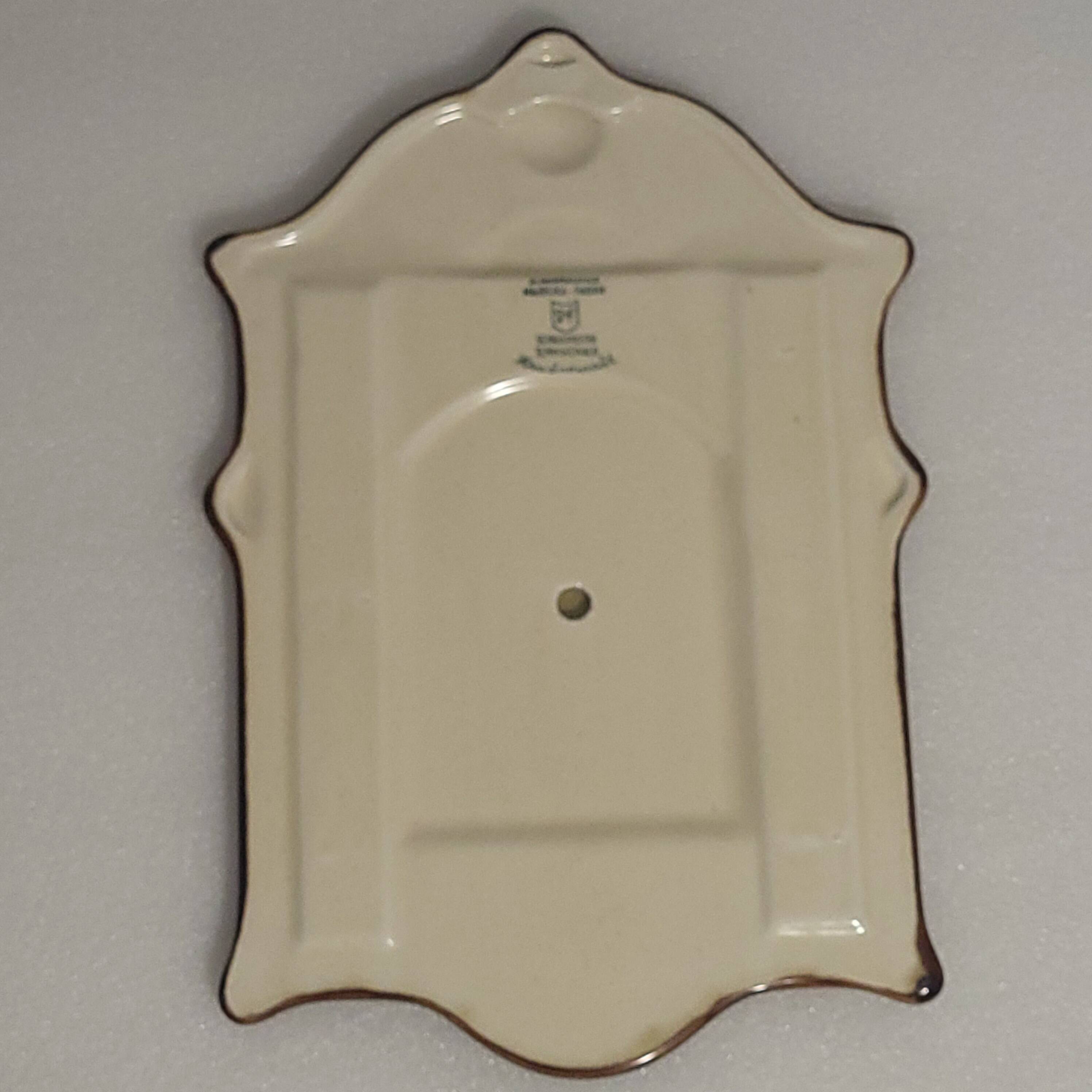 Majolika ceramic mirror, 1950-60