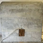 Concrete floor lamp "Borne" by Le Corbusier