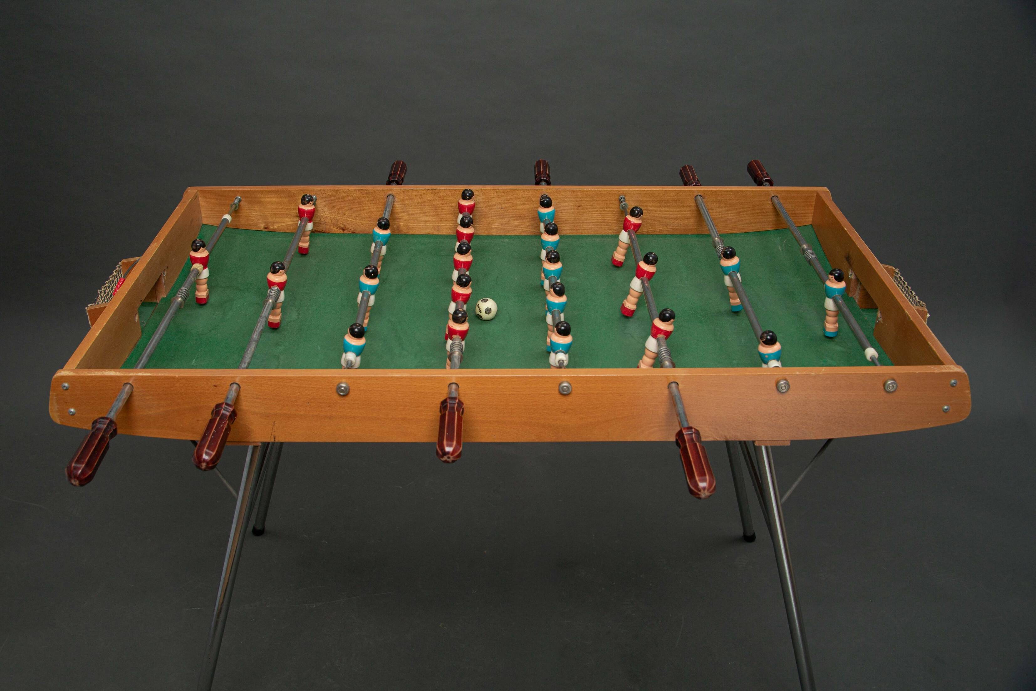 Vintage folding table football on foot from the 70s