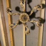 Lustre vintage en laiton doré à 6 feux - Style classique
