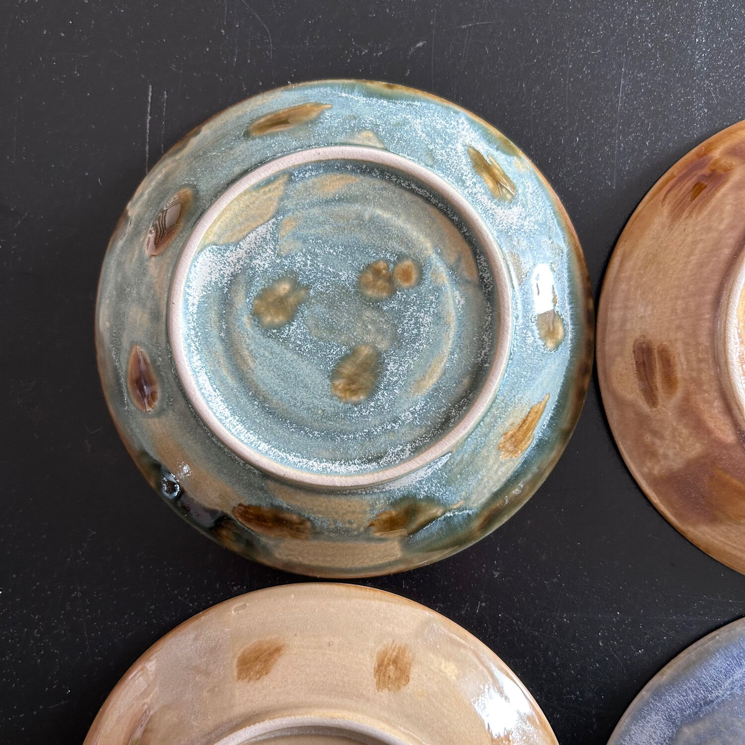 Set of 4 handmade plates
