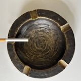 Vintage bronze ashtray design from the 60s