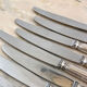 Series of 12 old knives, silver metal