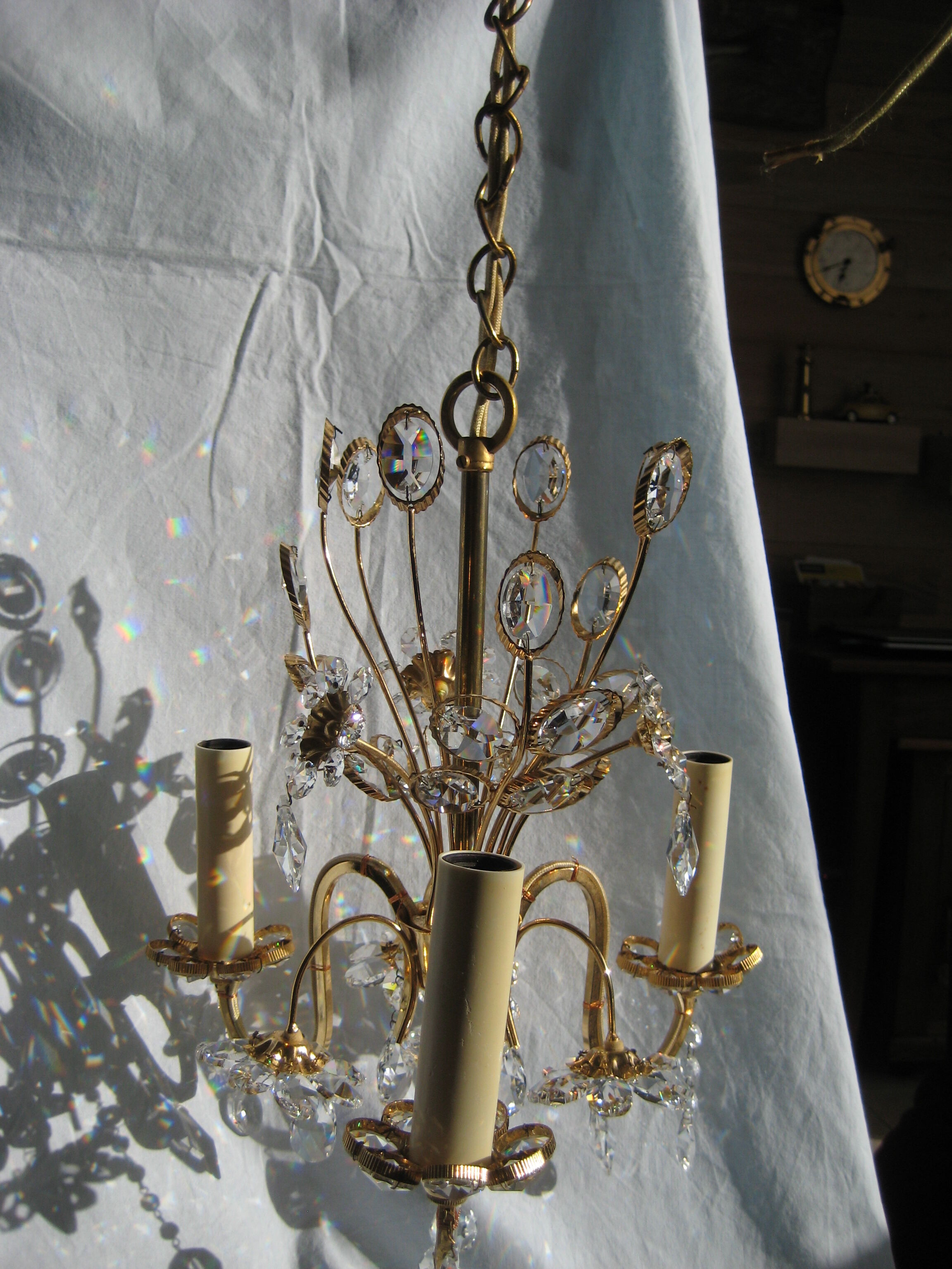 Chandelier with tassels