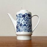 Teapot or coffee pot in German ceramic from the mid-century, Hamburg Form 20 series decor Blumenspiel by Lieselotte Kantner for Melitta, 1960s.