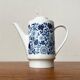 Teapot or coffee pot in German ceramic from the mid-century, Hamburg Form 20 series decor Blumenspiel by Lieselotte Kantner for Melitta, 1960s.
