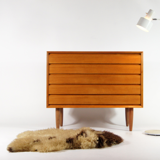 Commode basse garçon rétro vintage danois en teck des années 60