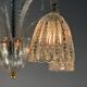 Colourless Venetian glass lustre from Murano circa 1930