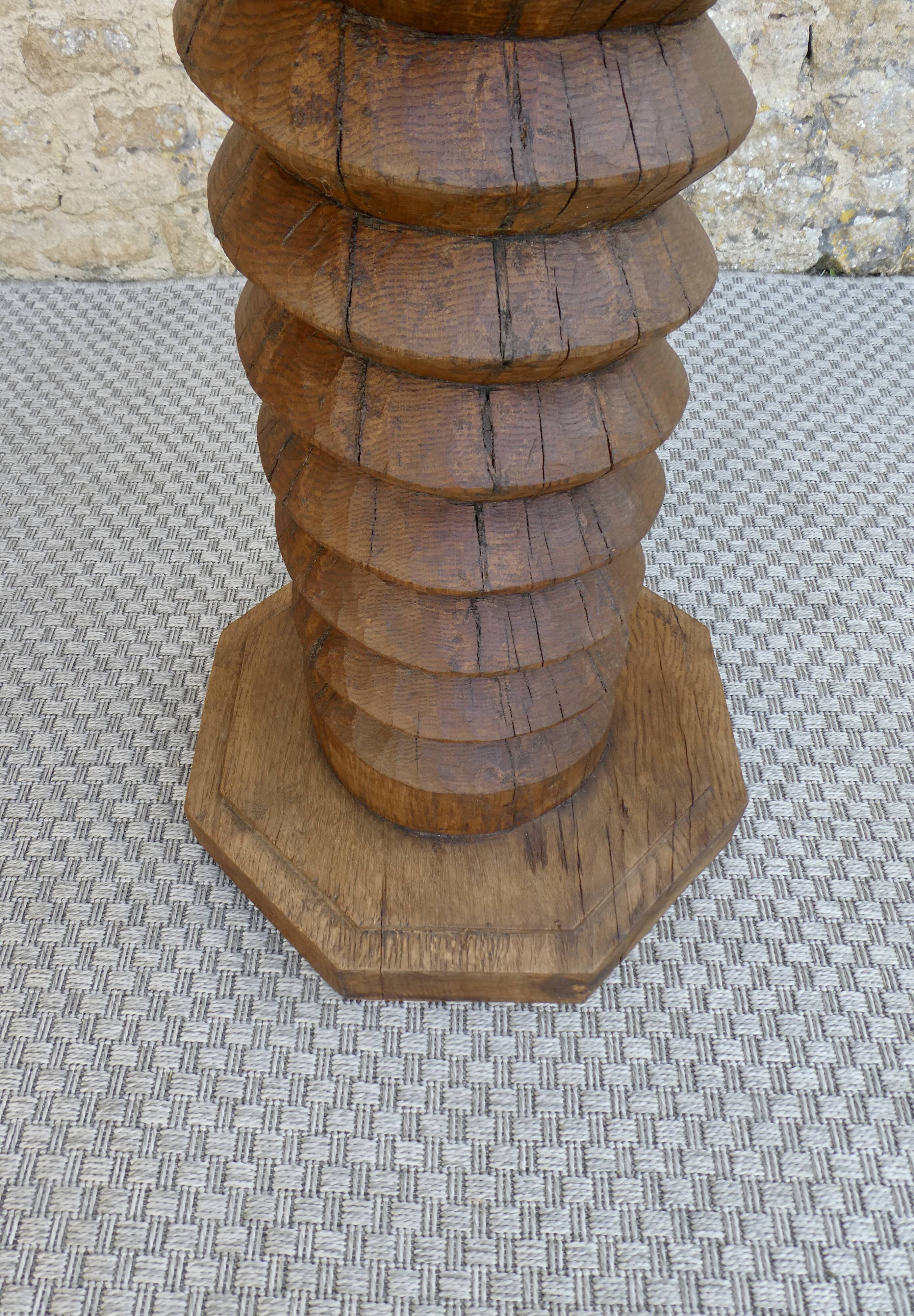 Old press screw stool