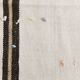 5x7 Turkish Hand-Woven Beige & Brown Striped Kilim Carpet, 144x202Cm