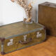 Antique suitcase - vintage travel trunk