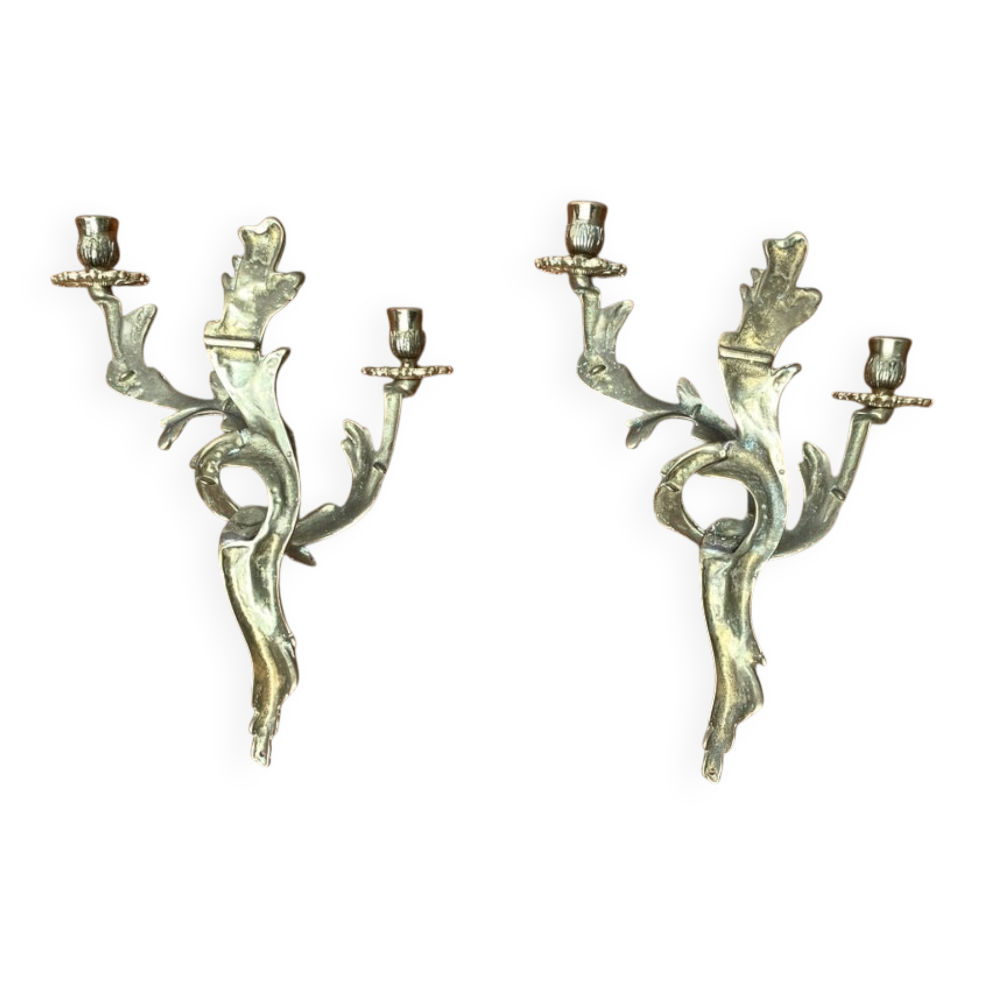 Pair of vintage Italian wall candle holders