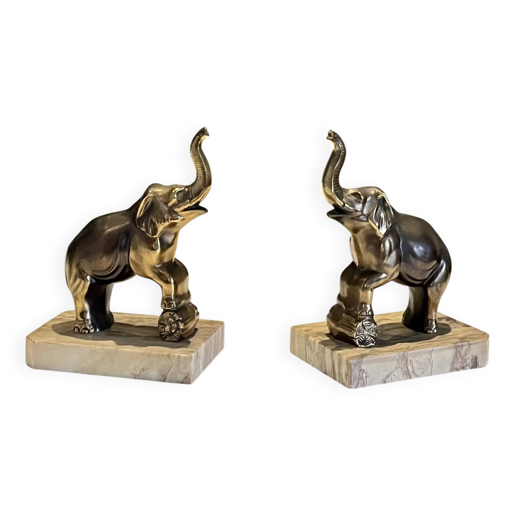 Elephant bookends - Art Deco - Very good condition