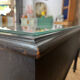 Bureau XIXeme laqué noir et sous main verre biseauté