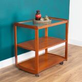 Retro Teak 1960s Meredew Drinks Serving Trolley