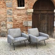 Pair of armchairs 743 Joseph André Motte Steiner