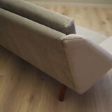 Grey velour sofa, Danish design, 1980s, production: Denmark