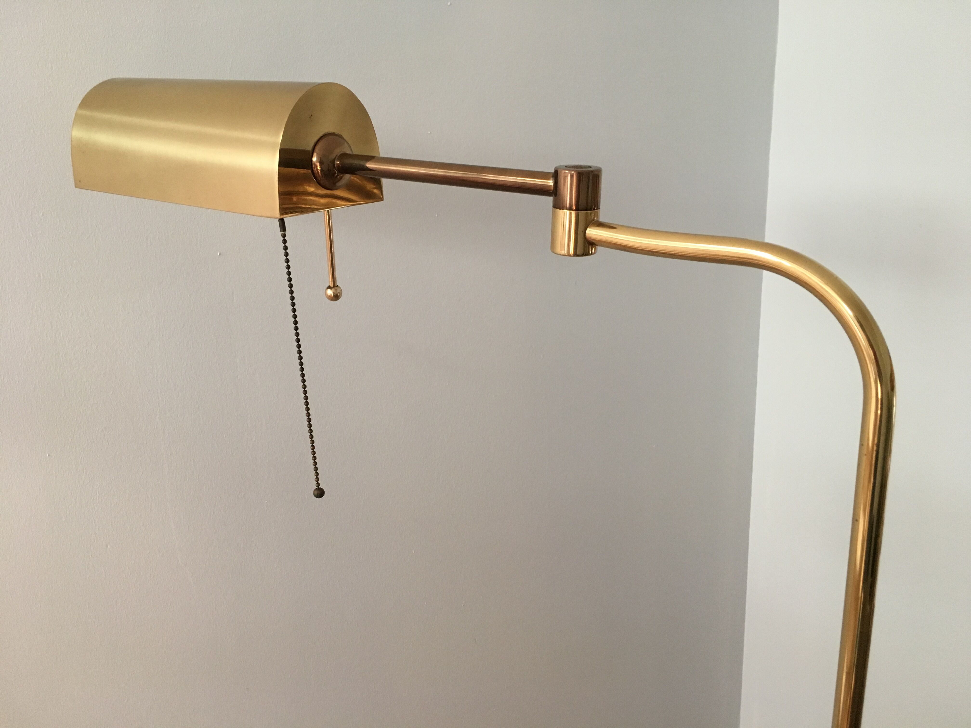 Brass floor lamp from Sölken Leuchten 1970's