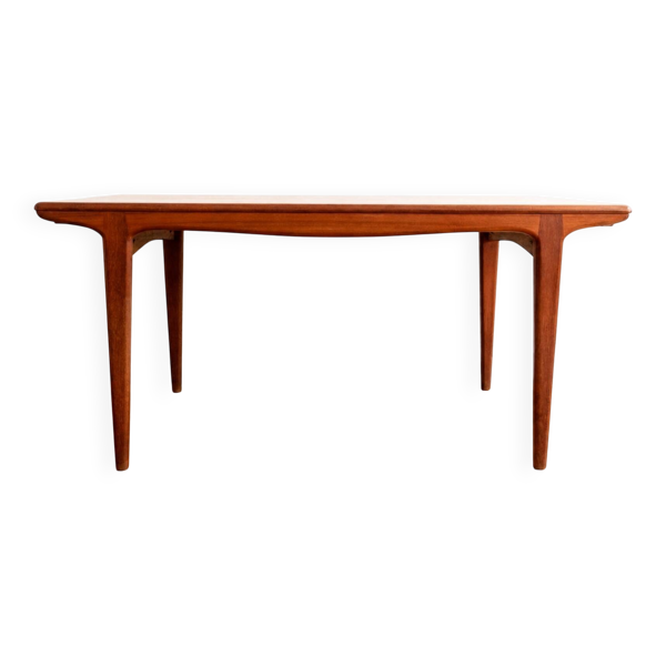 Rare - Grande table de salle à manger scandinave en teck par Johannes